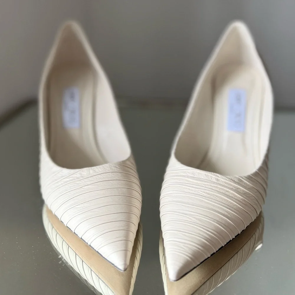 Like new JIMMY CHOO Love Ruched Pump $850 40.5